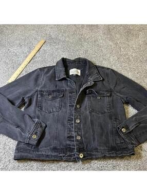 Ashley-Vintage Charm Black Denim Jacket Size Medium